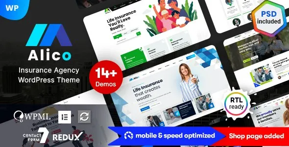 Alico - Insurance Agency WordPress Theme