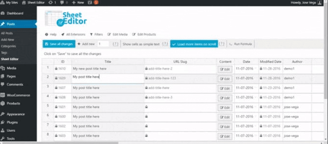 WP Sheet Editor Pro