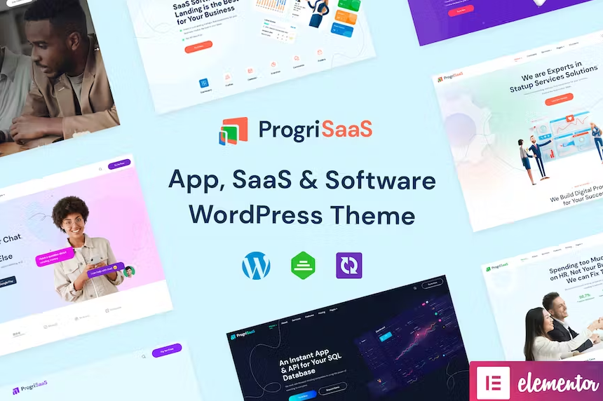 ProgriSaaS Theme - Creative Landing Page