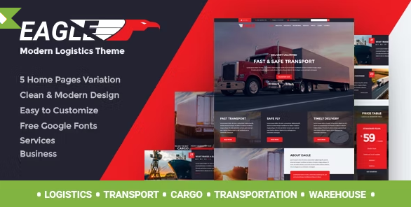 Eagle Theme - Logistics & Transportation WordPress Theme