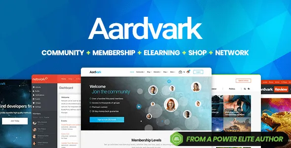 Aardvark Theme - Community, Membership, BuddyPress
