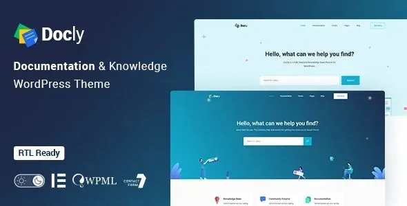 Docly Theme - Documentation And Knowledge Base WordPress Theme with bbPress Helpdesk Forum