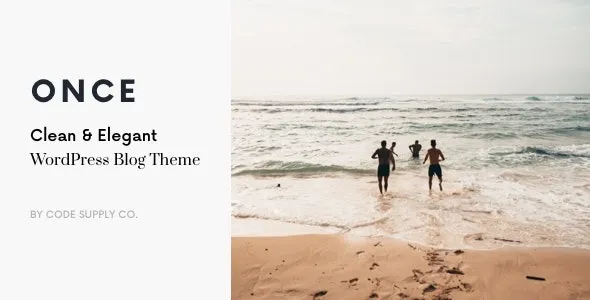 Once Clean & Elegant WordPress Blog Theme