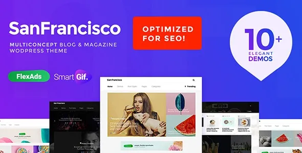 SanFrancisco WordPress Theme - MultiConcept Blog & Magazine