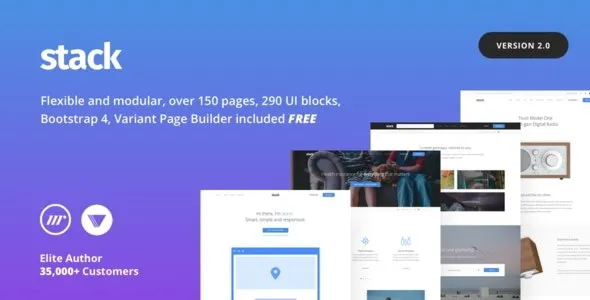 Stack WordPress Theme - Multi Purpose HTML with Page Builder
