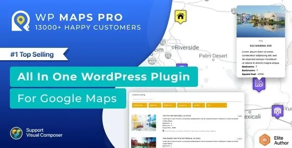 WordPress Plugin for Google Map - WP MAPS PRO