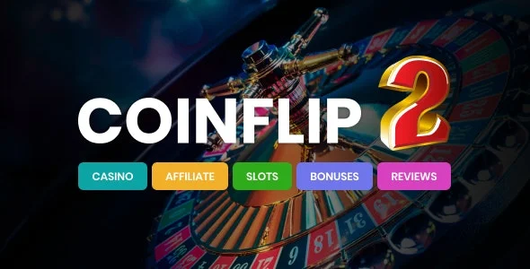 Coinflip Casino Affiliate & Gambling WordPress Theme