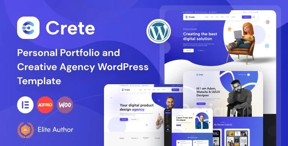 Crete Personal Portfolio and Creative Agency WordPress Theme