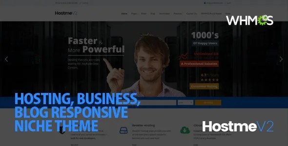 Hostme v2 Responsive WordPress Theme