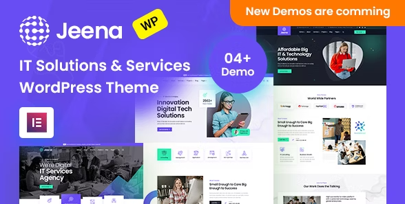 Jeena - Technology & IT Solutions WordPress Theme