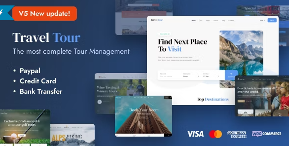 Travel Tour Travel Booking WordPress Theme