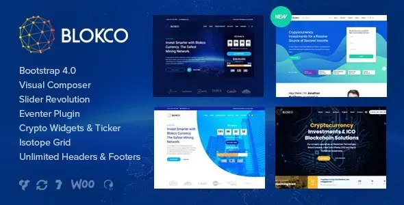 Blokco Cryptocurrency WordPress Theme