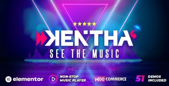 Kentha Theme Non-Stop Music WordPress Theme with Ajax