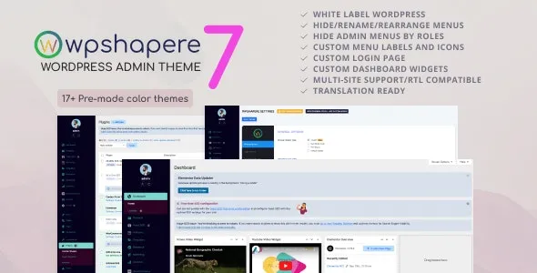 Wordpress Admin Theme WPShapere