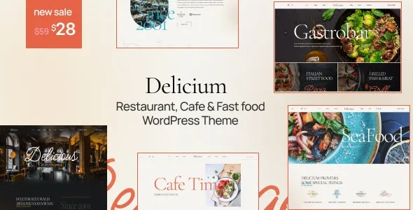 Delicium Fast Food & Cafe WordPress Theme