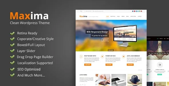 Maxima Minimal Blog & Magazine WordPress Theme