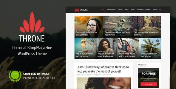 Throne Personal Blog WordPress Theme