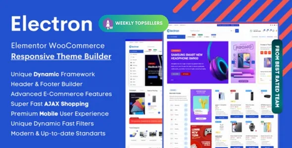 Electron Theme Elementor Electronics Store WooCommerce