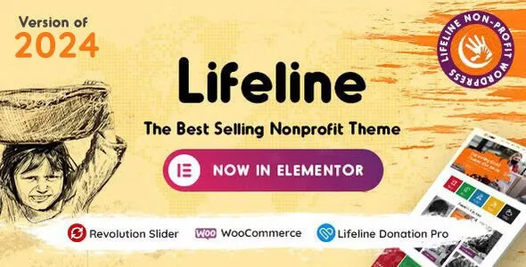 Lifeline Theme 2024 NGO, Fund Raising and Charity WordPress Theme