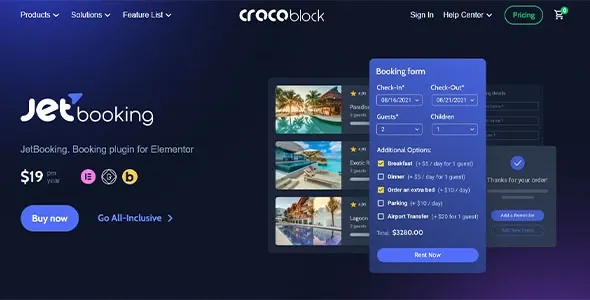 JetBooking Plugin