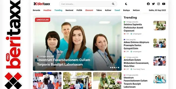 Beritaxx Newspaper WordPress Theme