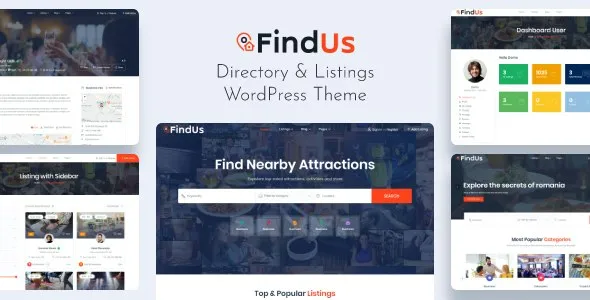Findus Theme Directory Listing WordPress Free Download