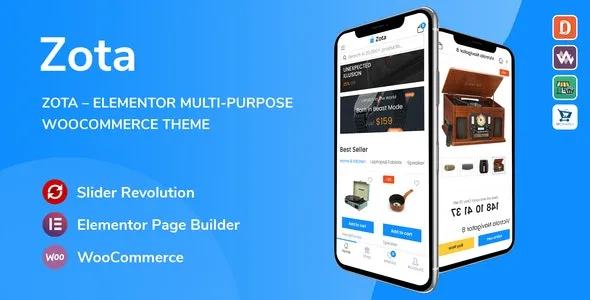 Zota Theme Elementor Multi-Purpose WooCommerce