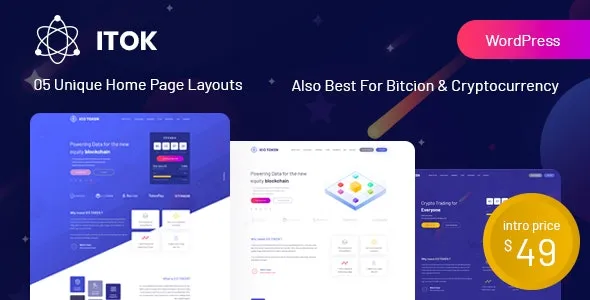 ITok ICO and Cryptocurrency WordPress Theme