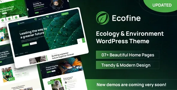 Ecofine Ecology & Environment WordPress Theme
