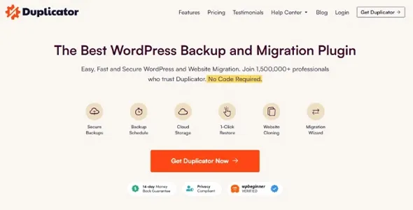 Duplicator Pro WordPress Plugin v4.5.16 Free Download