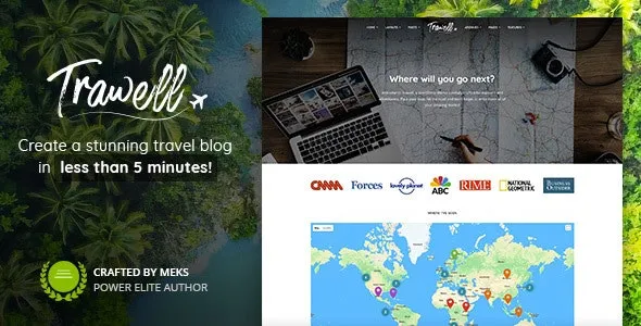 Trawell Travel Blog WordPress Theme