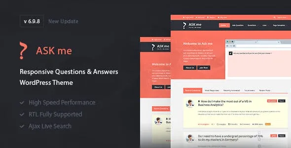 Ask Me WordPress Theme