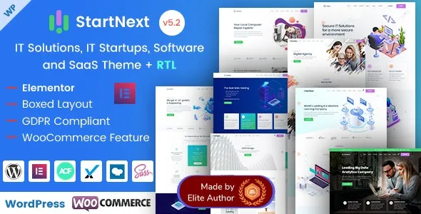 StartNext - IT Startup & Technology Services WordPress Theme