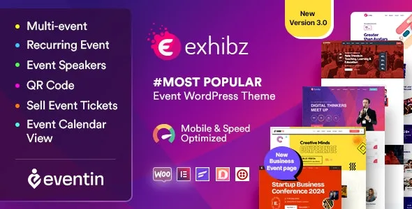 Exhibz Event Conference WordPress Theme